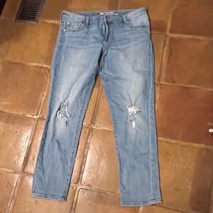 GAP Girlfriend Ripped Jeans Size 10
Long Women’s